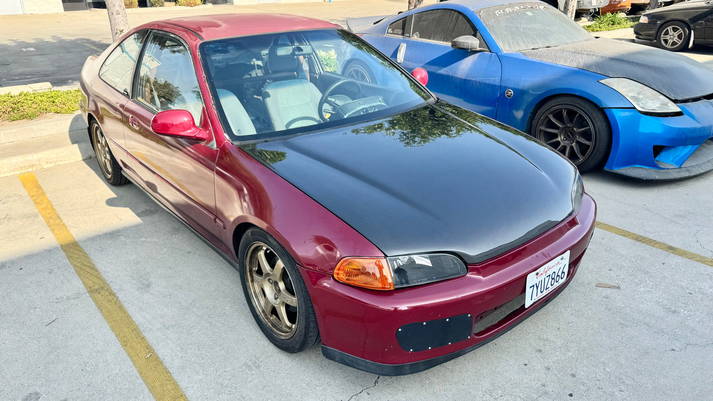 92-95 Honda Civic Carbon Fiber Hood