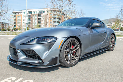 Type-AT Carbon Fiber Side Skirts for Toyota GR Supra MKV A90/A91