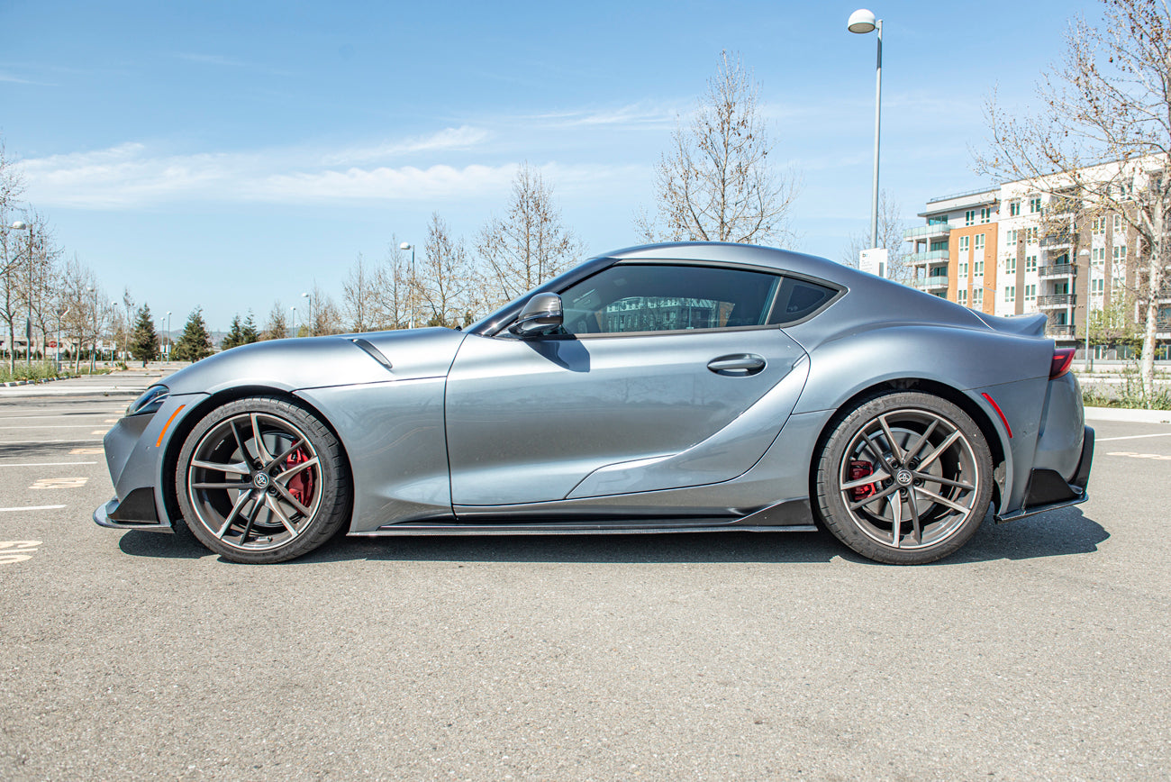 Type-AT Carbon Fiber Side Skirts for Toyota GR Supra MKV A90/A91