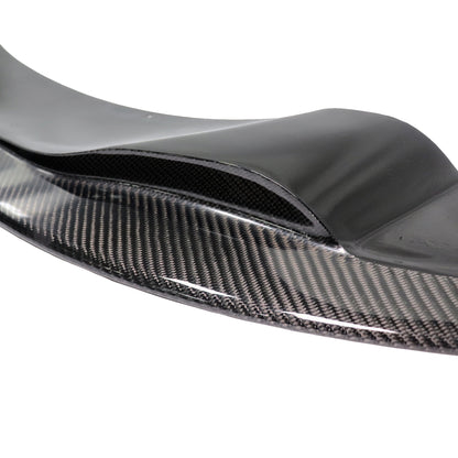 Type-V Closed Scoop Carbon Fiber Front Lip for BMW 1M Coupe