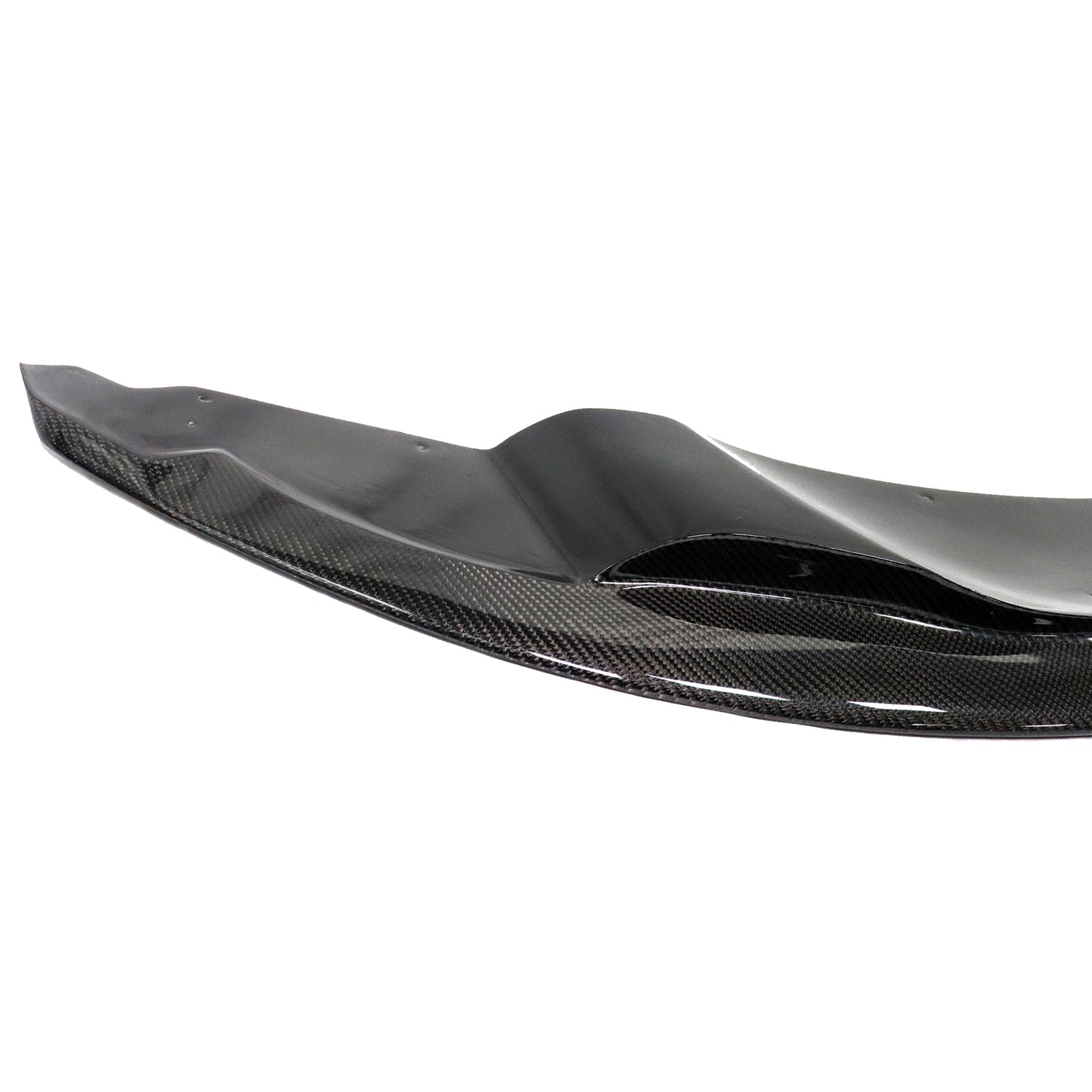 Type-V Closed Scoop Carbon Fiber Front Lip for BMW 1M Coupe