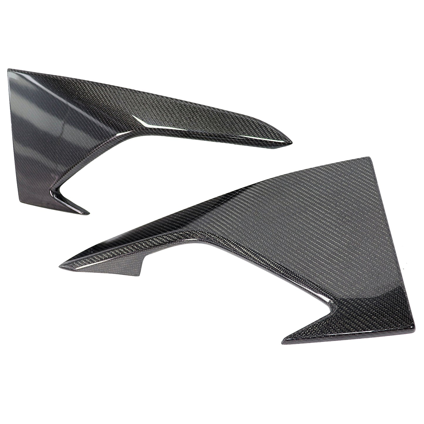 Type-OE Carbon Fiber Front Upper Bumper Splitters for BMW M2 F87