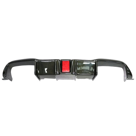 Type-K Carbon Fiber Diffuser with Red LED for BMW M2 / M2C F87
