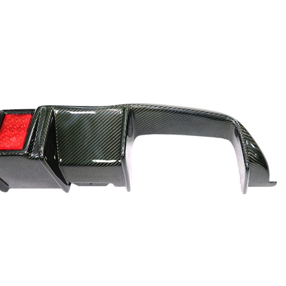 Type-K Carbon Fiber Diffuser with Red LED for BMW M2 / M2C F87